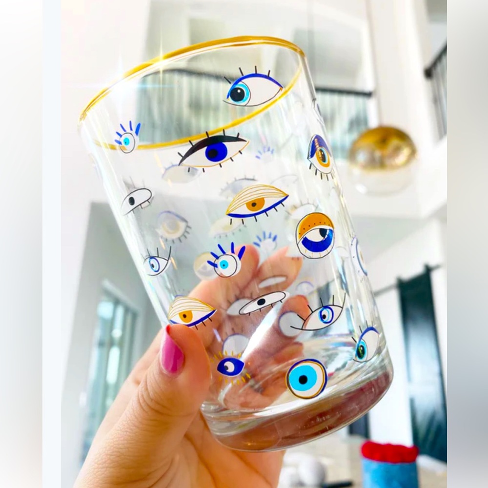NEW Rakle Refined 4 Watchful Evil Eye, Eye Mal De Ojo Glassware